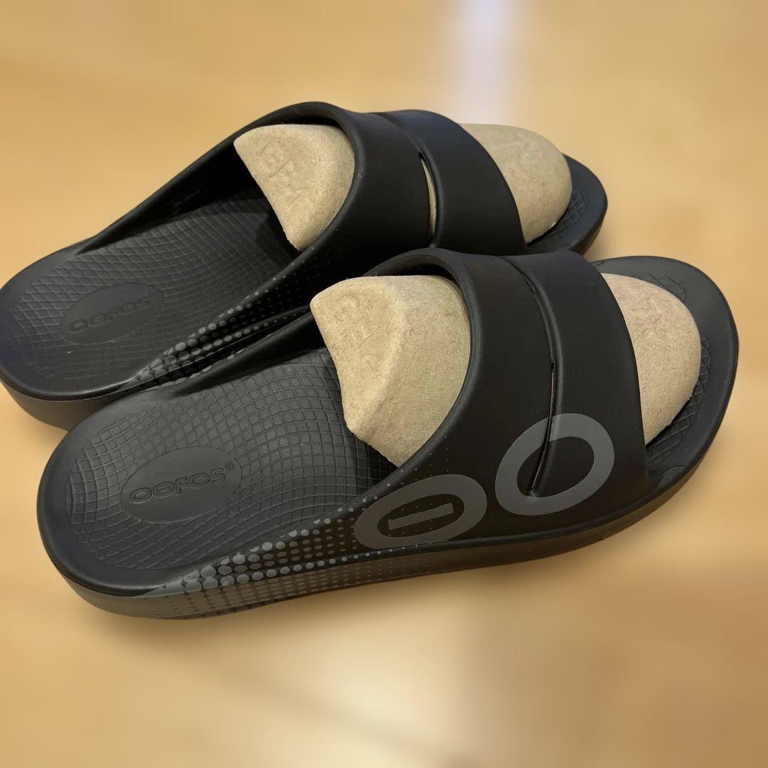 【美品】OOFOS ウーフォス OOahh Sport リカバリーサンダル