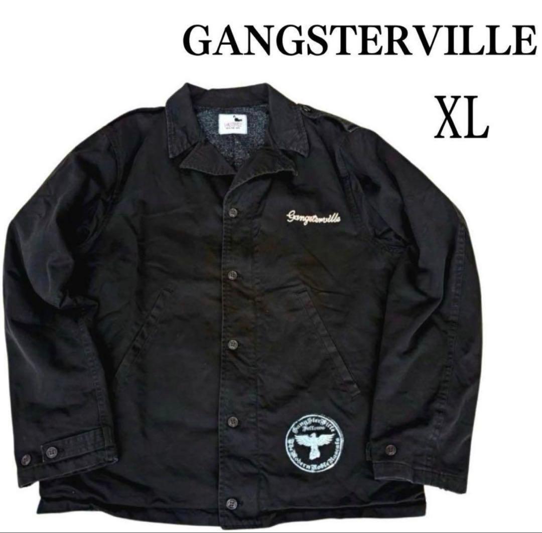 【今週まで最終値下げ】Gangsterville 刺繍入りブラックジャケット