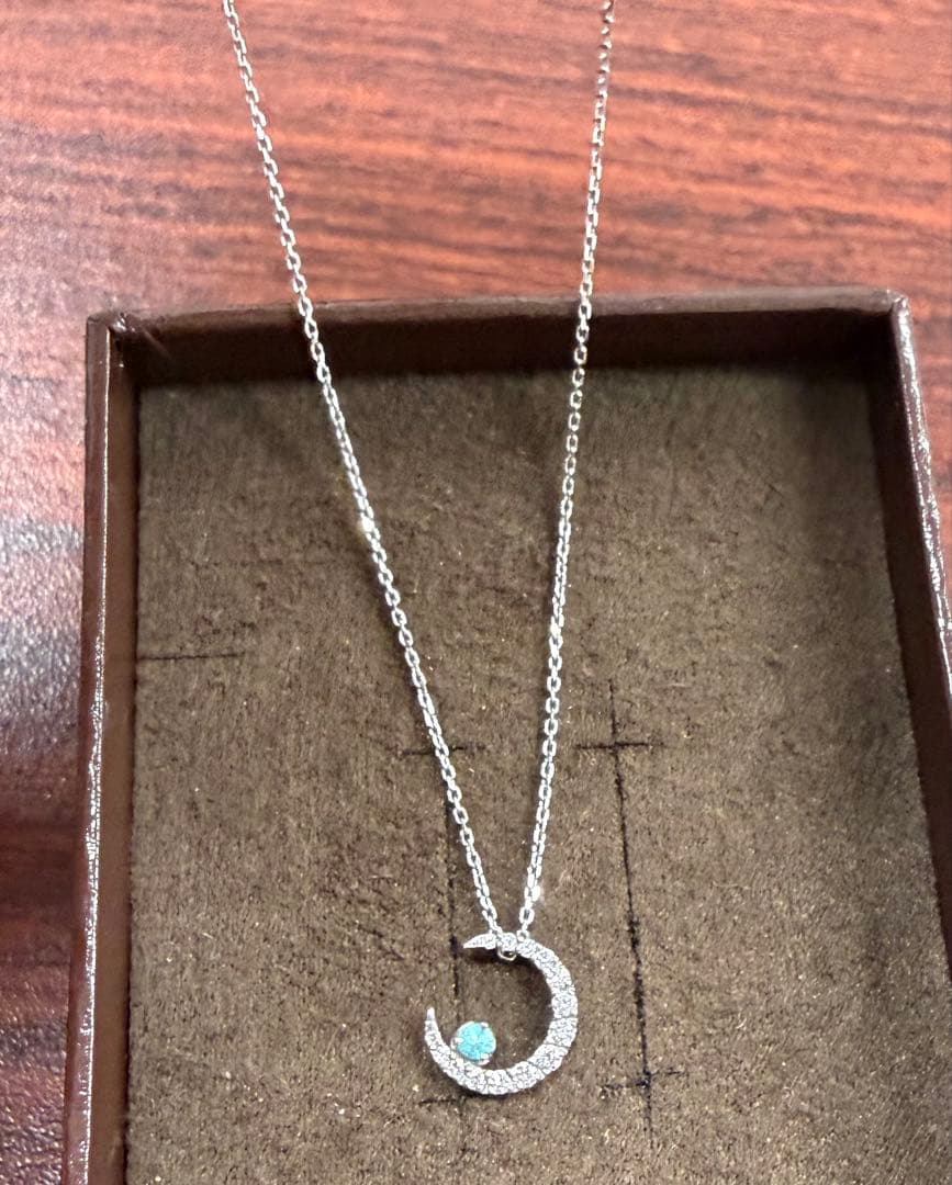 月　ムーン　ネックレス パライバトルマリン　スタージュエリー