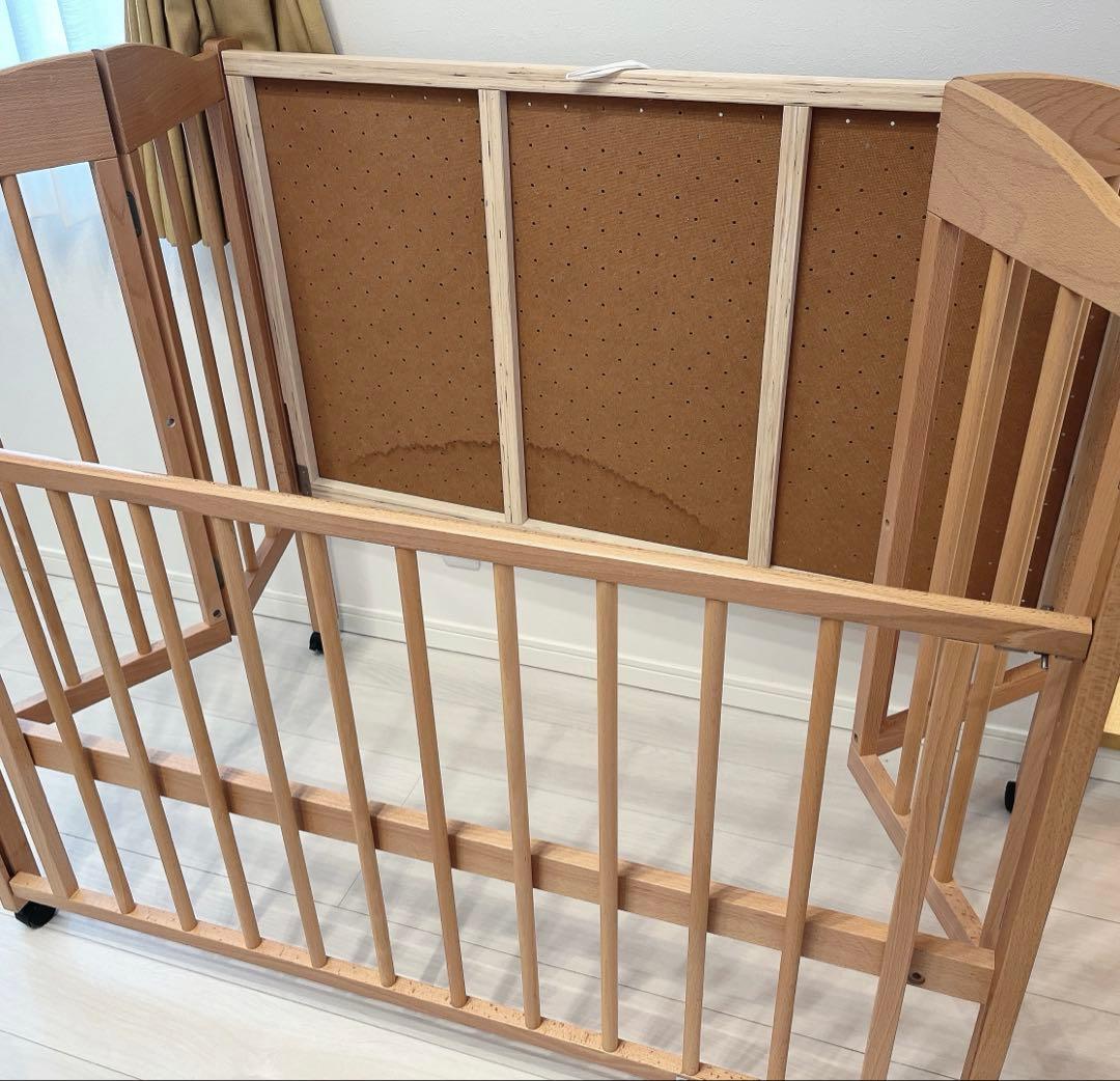 日本製　「スリーピー」　ベビーベッド　ハイタイプ