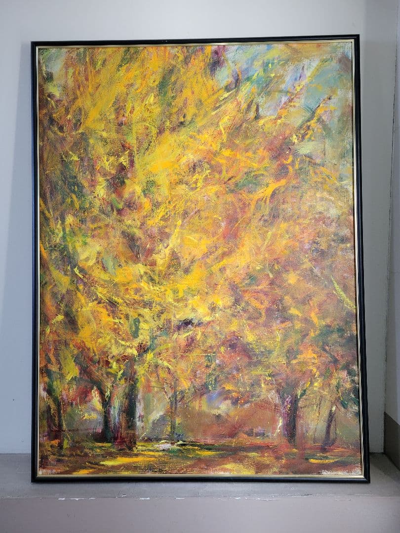 No.3「いちょうの木」絵画 油絵 キャンバス直筆
