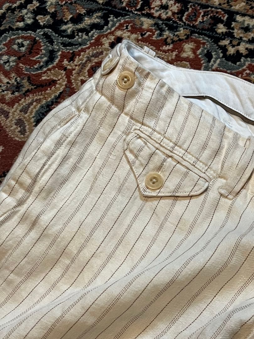 専用Polo by Ralph Lauren ストライプスラックス アイボリー