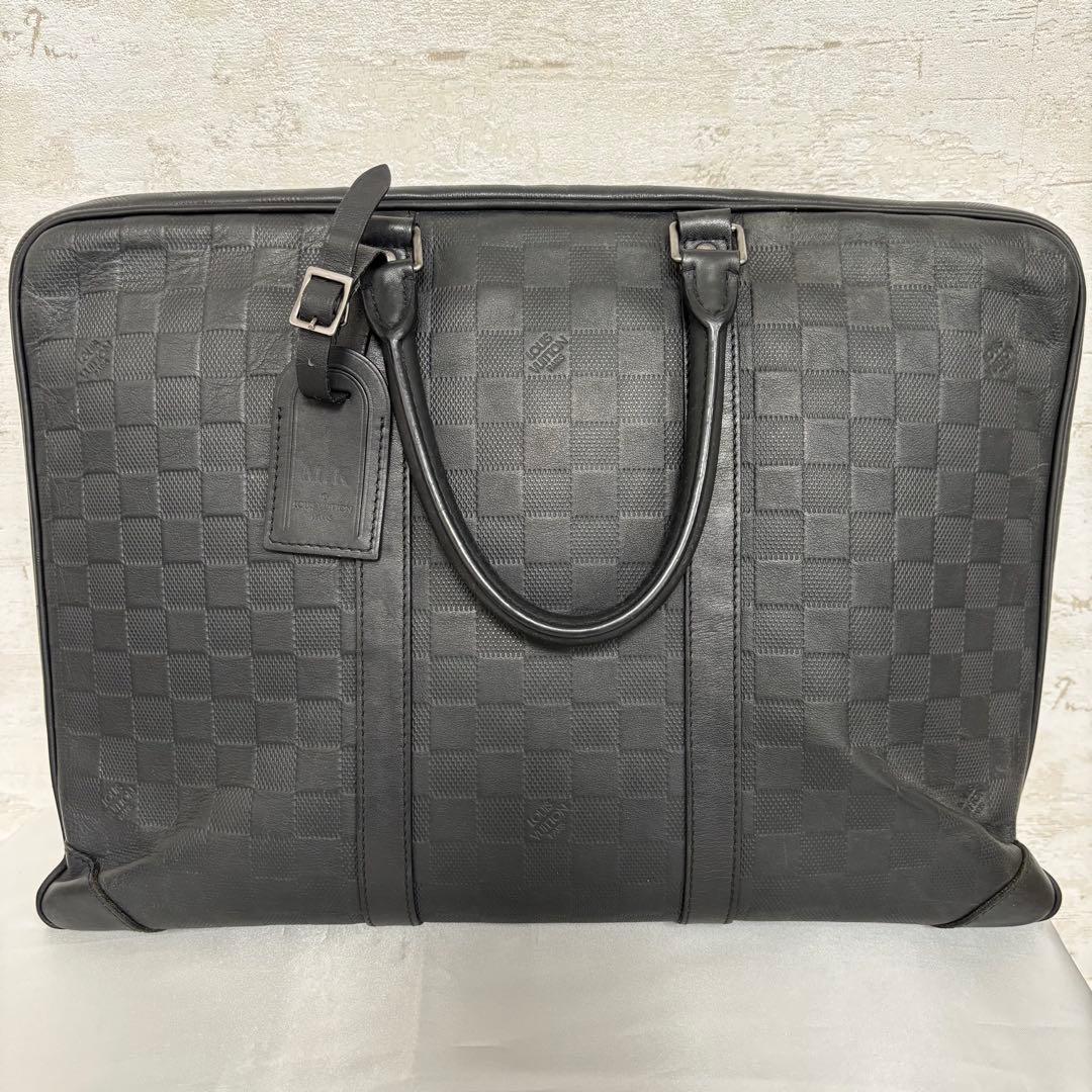 ルイヴィトン ダミエアンフィニ ポルトドキュマン　ヴォワヤージュ ブラック