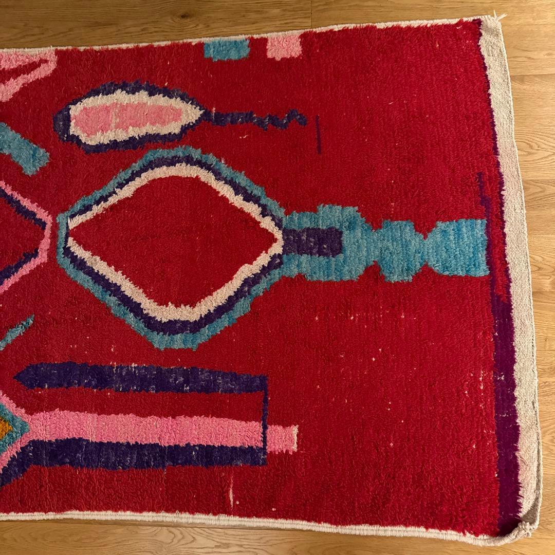 T*a様 モロッコ　ヴィンテージラグ　ブジャド 。オルネ ド フォイユで購入　ベ