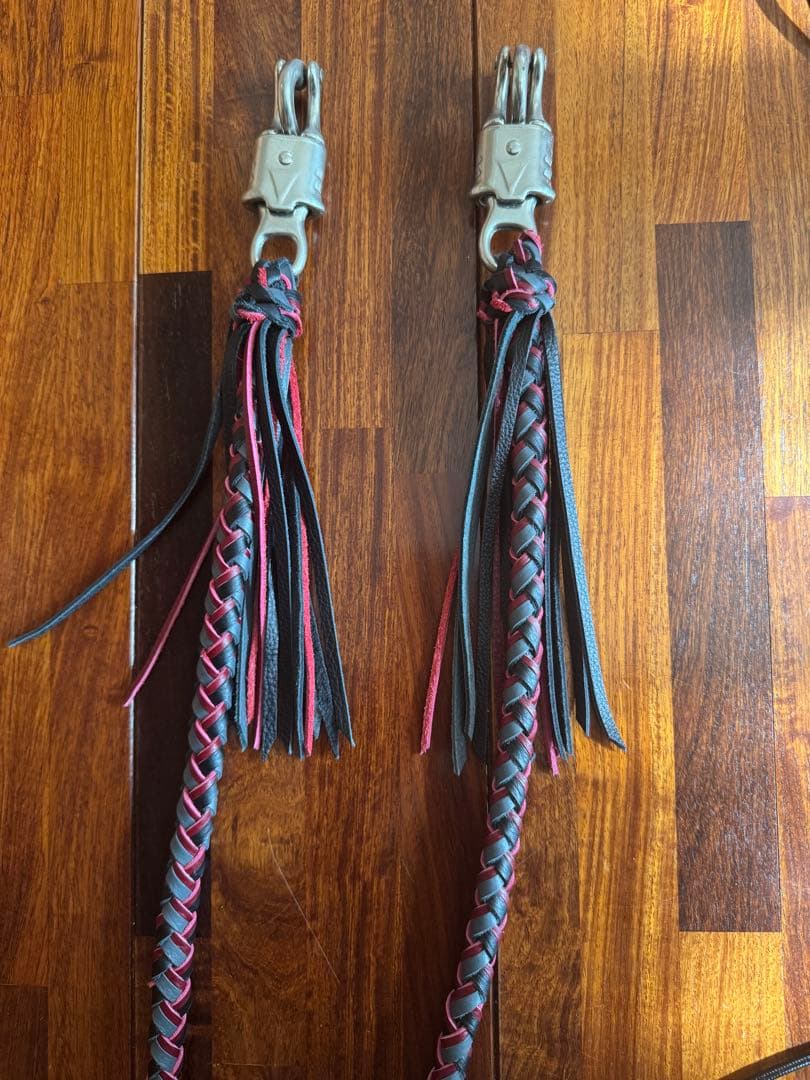 本革レザーウィップ 本革手編みレザー ゲットバックウィップ ハーレー