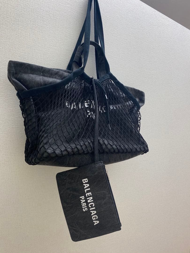 BALENCIAGAメッシュバレンシアガTOTE M レイヤードトートエコバッグ