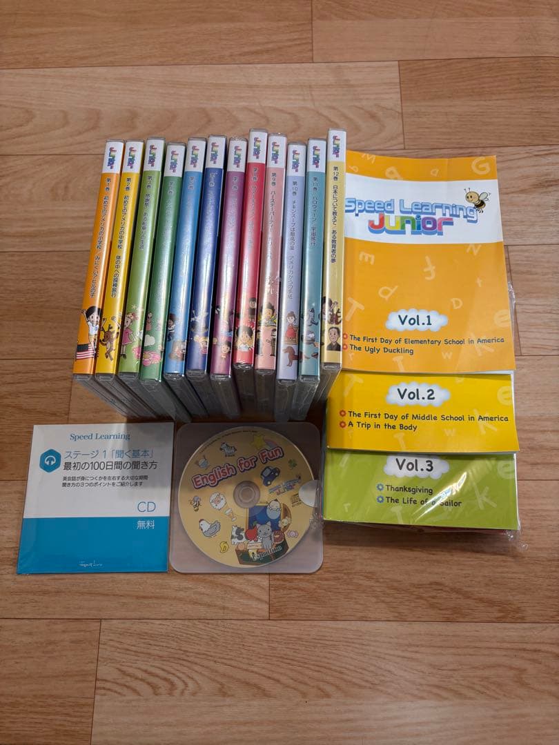 【未開封多数！】スピードラーニングジュニア　CDセットVol.1-12