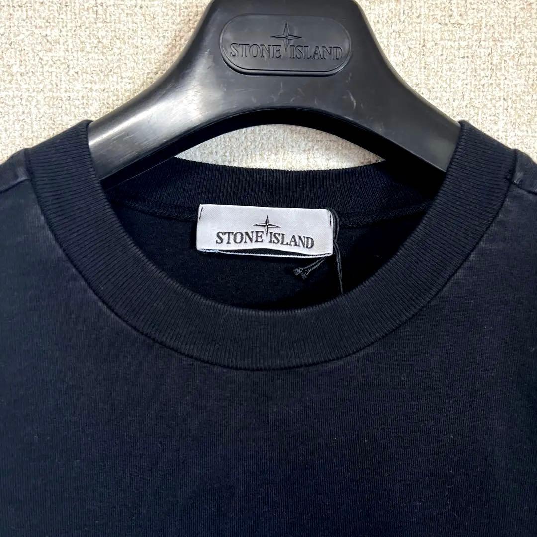 STONE  クルーネック スウェット 黒 Lサイズ