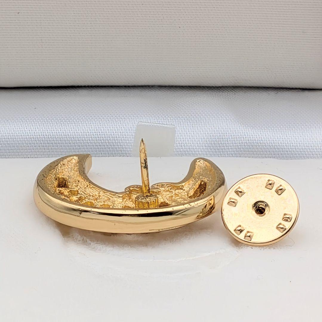 美品 Christian Dior ディオール ヴィンテージ ムーン ブローチ
