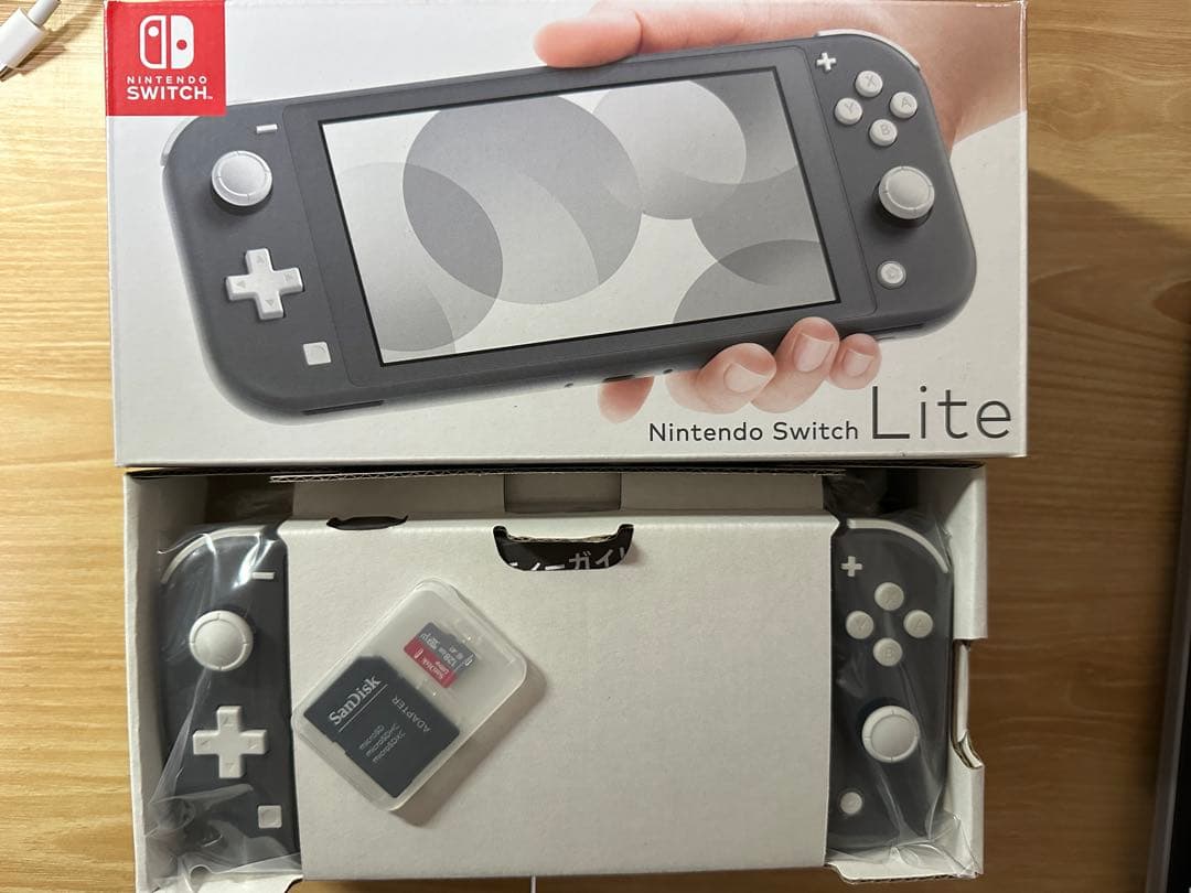 Nintendo Switch Lite グレー 本体+SDカード128GB