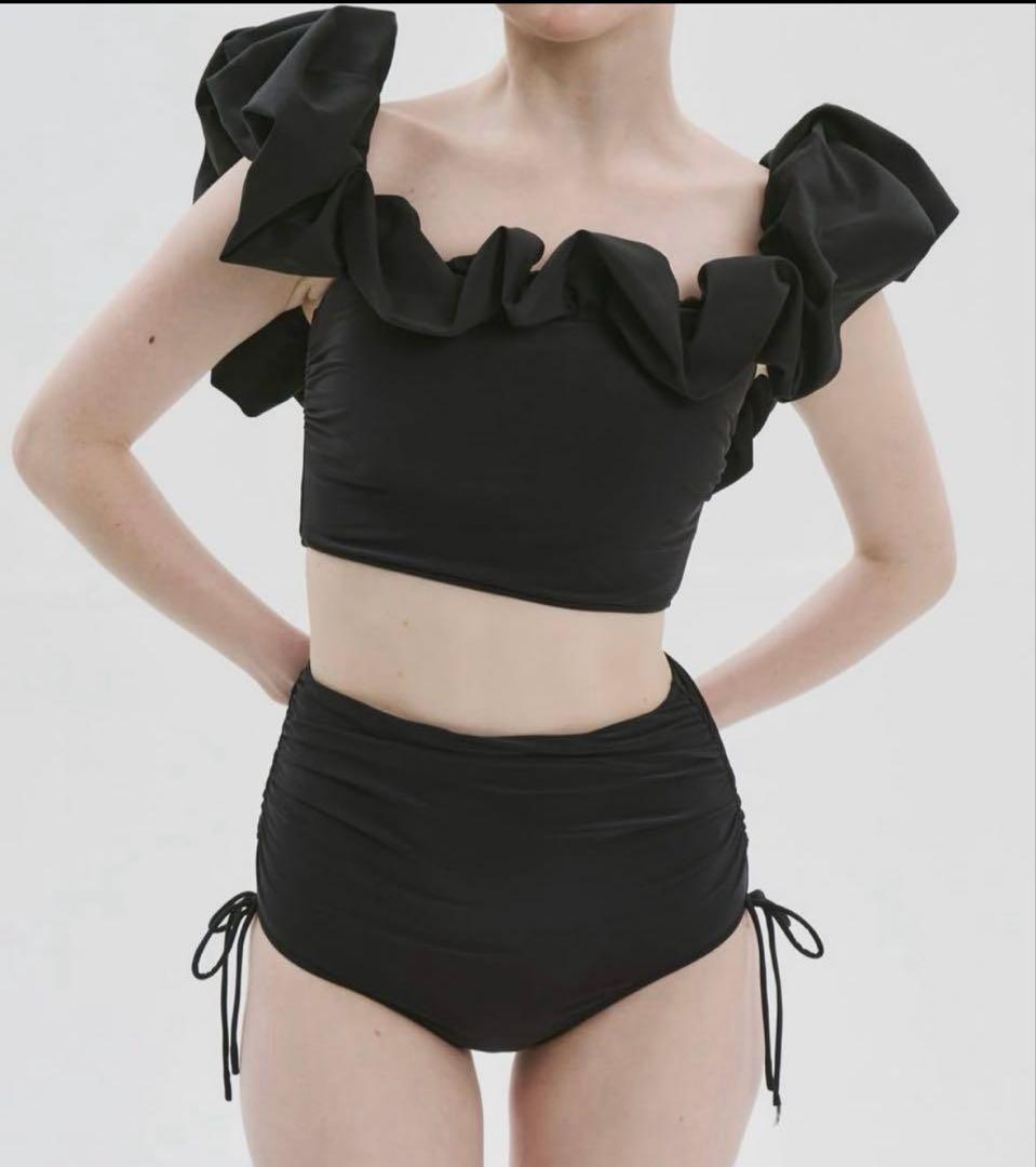 THE TOE Erie Frills Swimwear Black 新品未使用