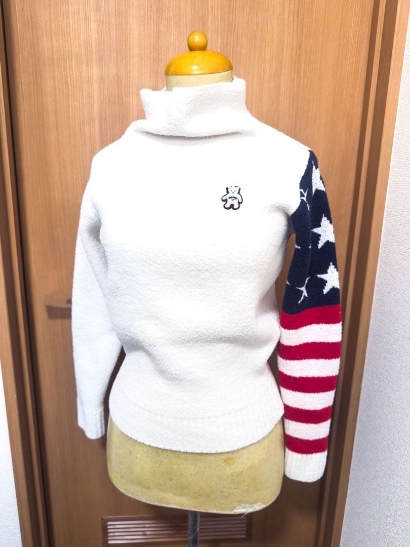 ３点セット【新品】キャロウェイ ホワイト フリース ニット スカート ハイネック