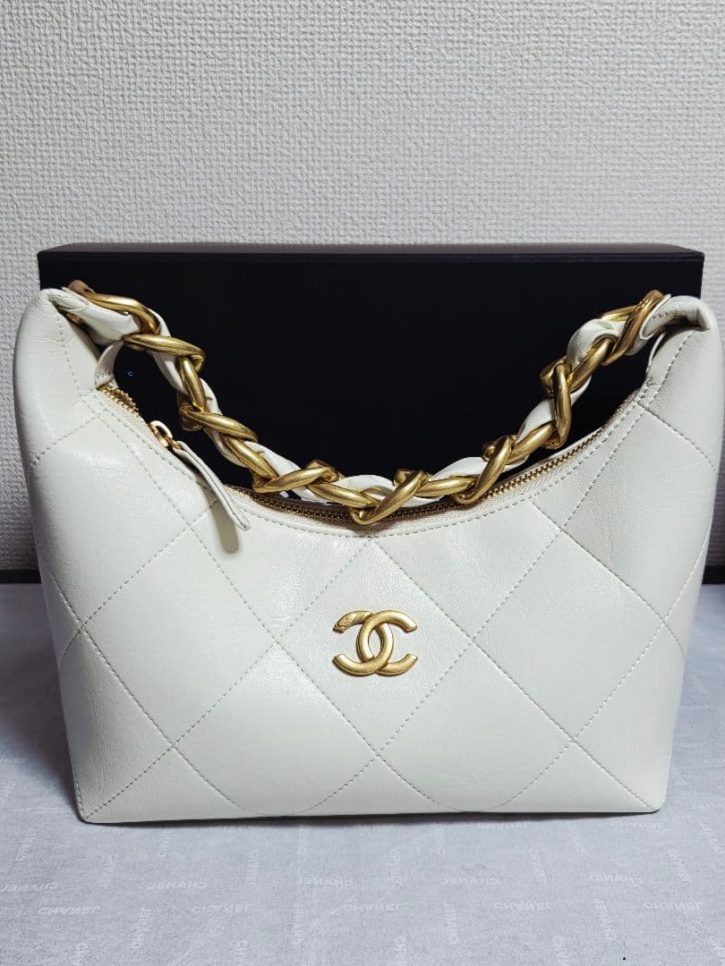 パールホワイト キルティング 2way バック