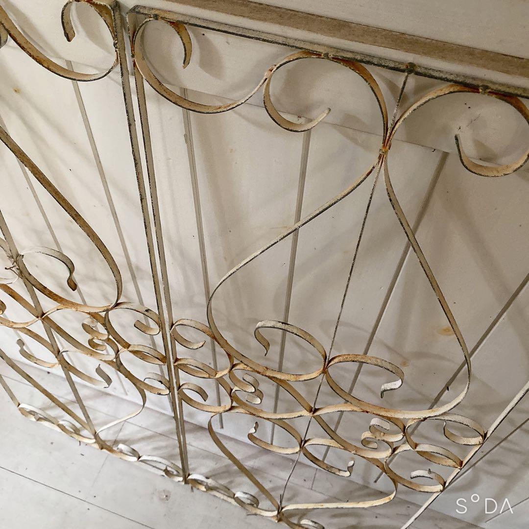 サナ23日まで取り置き アンティーク　アイアンフェンス ガーデンフェンス