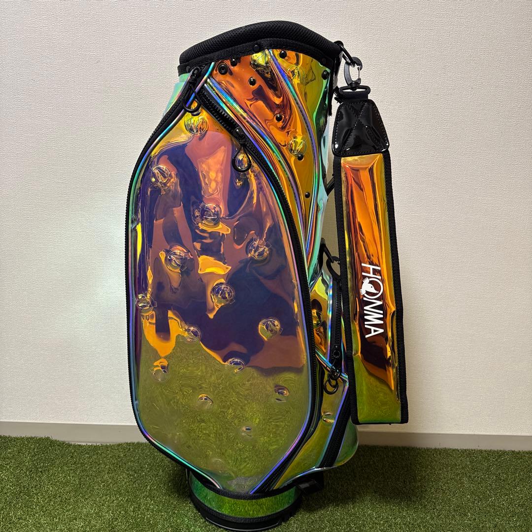 非売品 新品 HONMA ホンマ キャディバッグ オーロラ ホログラム クリアー