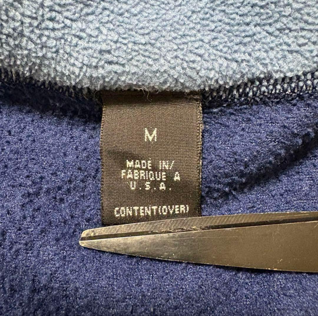 パタゴニア 00年 usa製 フライヤーフリースベスト 刺繍ロゴ 水色 M 希少
