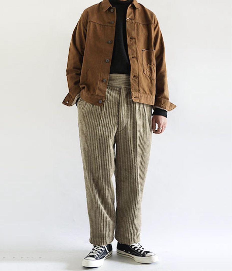 NEAT ジャンボコーデュロイ ワイドパンツ ベージュ　サイズ44