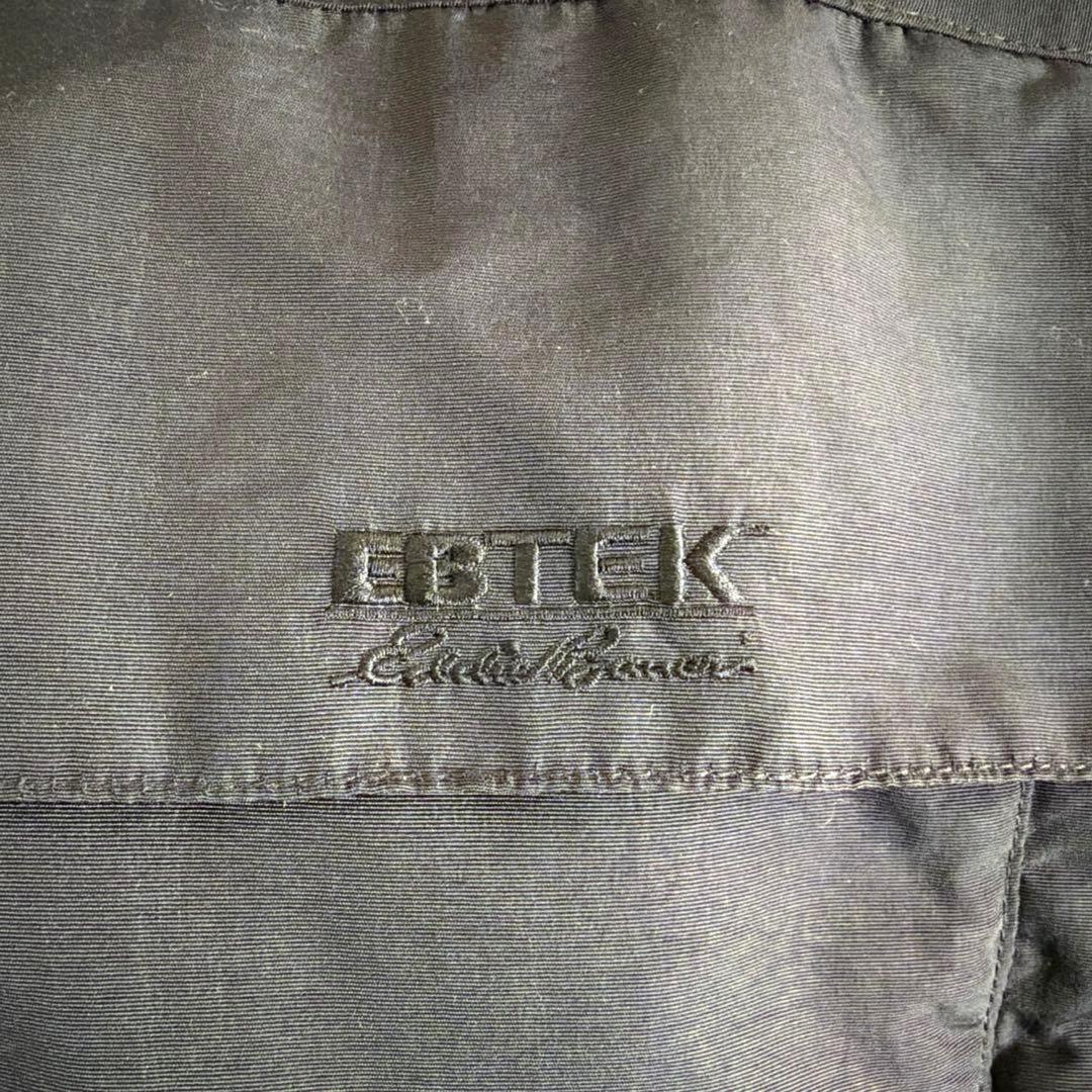EBTEK EDDIE BAUER 中綿　ナイロンジャケット　ブラック　古着