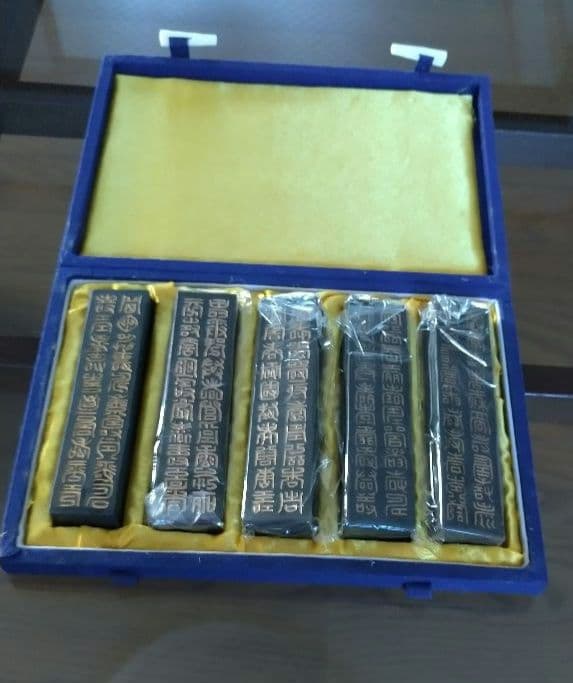 中国名墨 胡開文 蒼珮室主人製 5本組 古墨