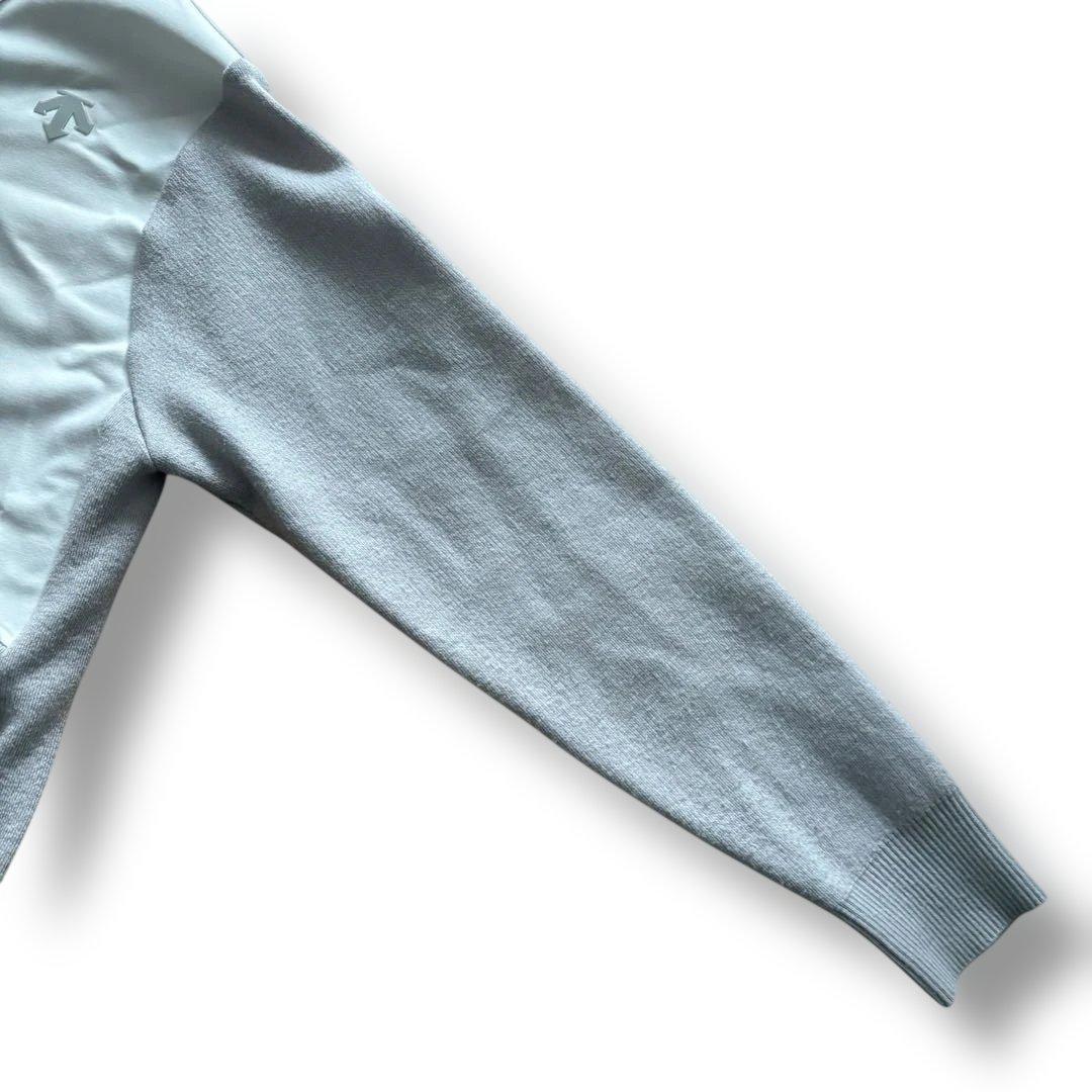 DESCENTE GOLF フルジップ ハイブリッド ストレッチ セーター M