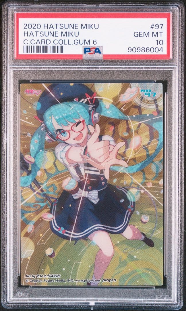 【PSA10】さいとうなおき先生 初音ミク　クリアカードコレクション #97