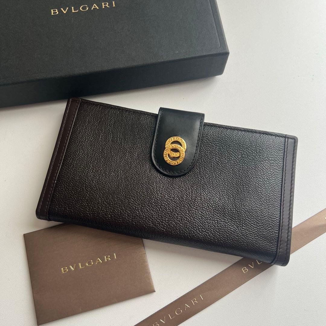 52 極上美品 BVLGARI ブルガリ 2つ折り 長財布