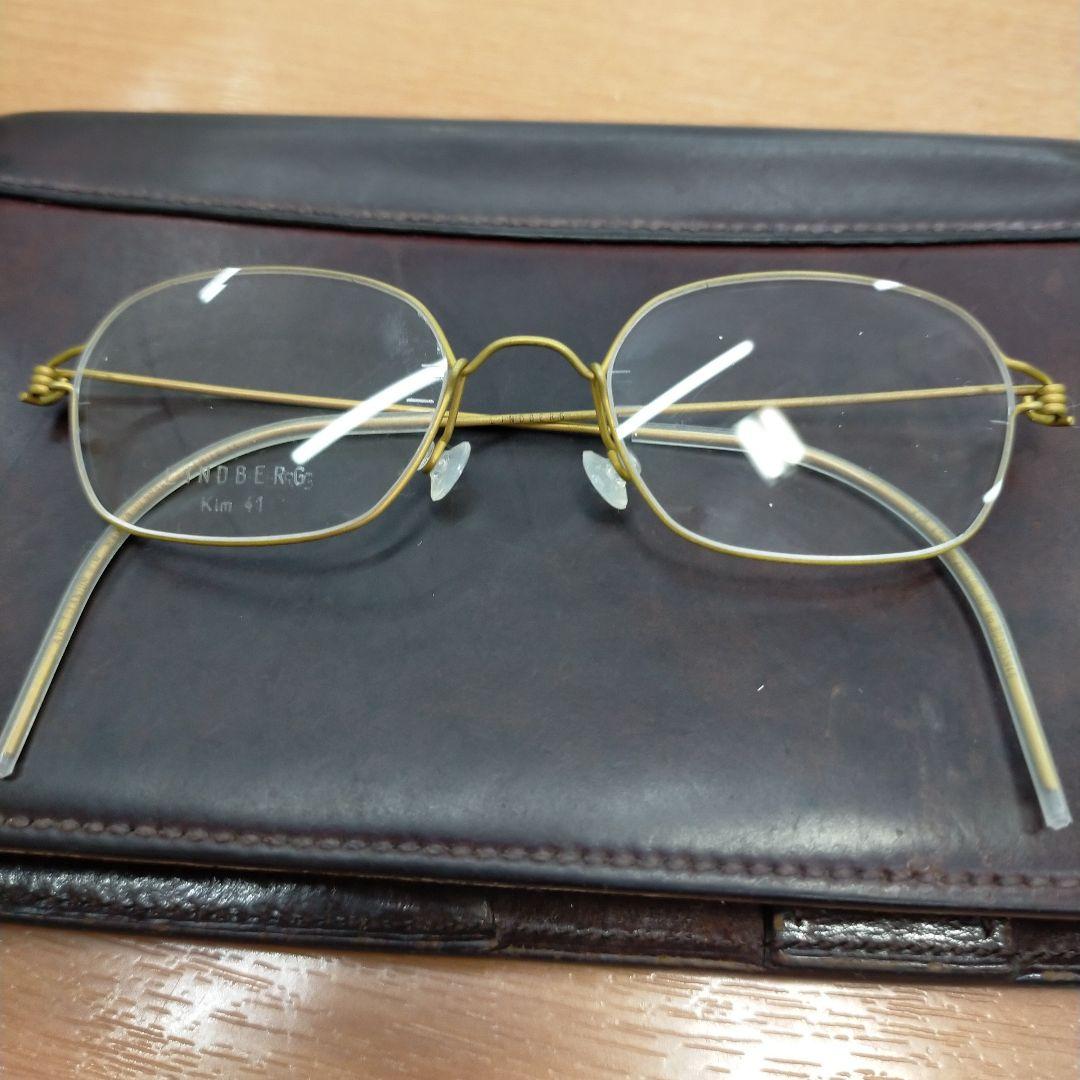 リンドバーグエアチタニウムリム子供用メガネフKim41サイズ60番カラー未使用