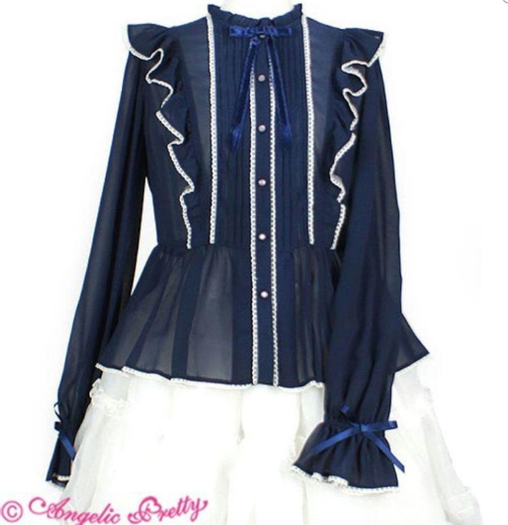 Angelic Pretty エポールフリルブラウス 長袖ブラウス　シフォン