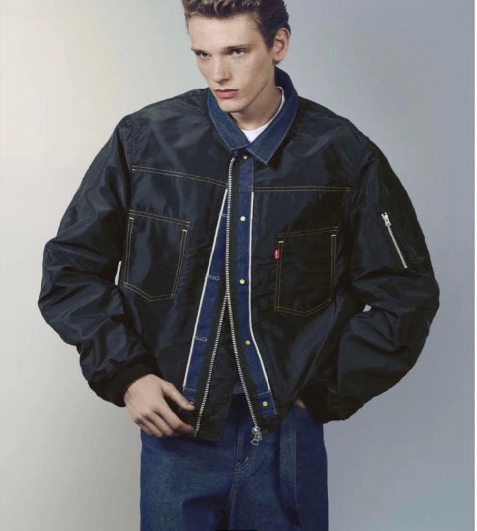 sacai Levi’s reversible blouson Black 2