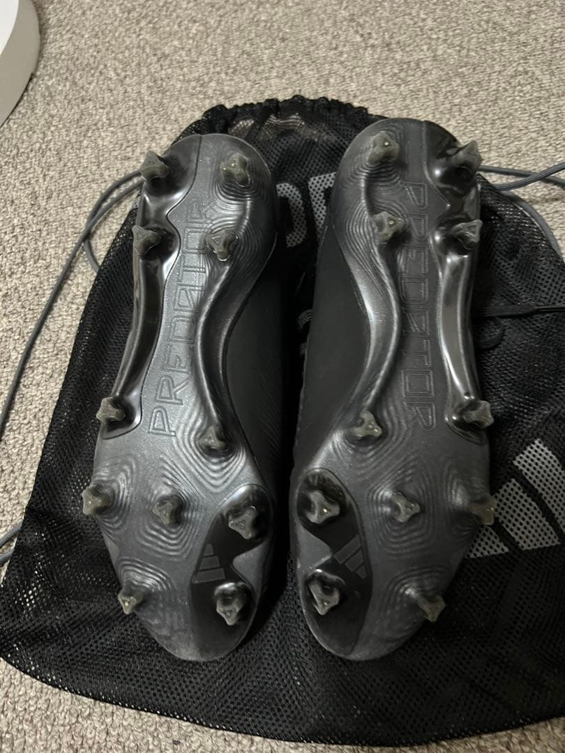 adidas Predator ブラック サッカーシューズ 25.0