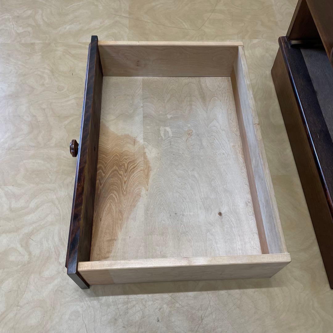 民芸家具 5段チェスト 長谷川家具 旭川家具 引き出し 電話台 タンス 箪笥