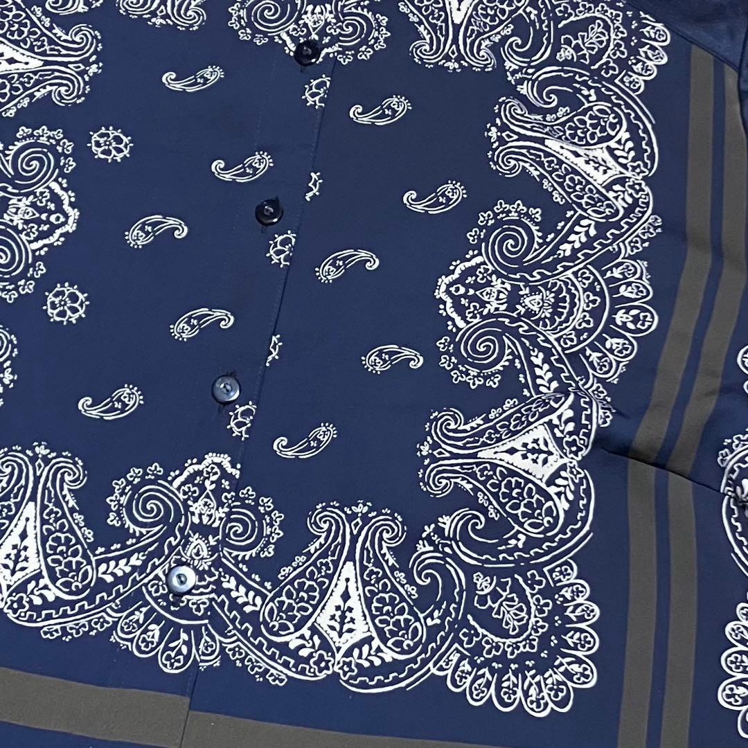 レリアンプラスハウス　ブラウス　ペイズリー柄　スカーフ柄　シャツ