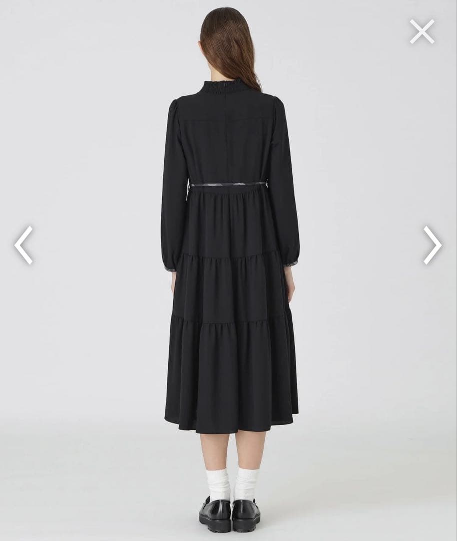 新品 ブルーレーベル ジョーゼットビンテージドレス ロングワンピース