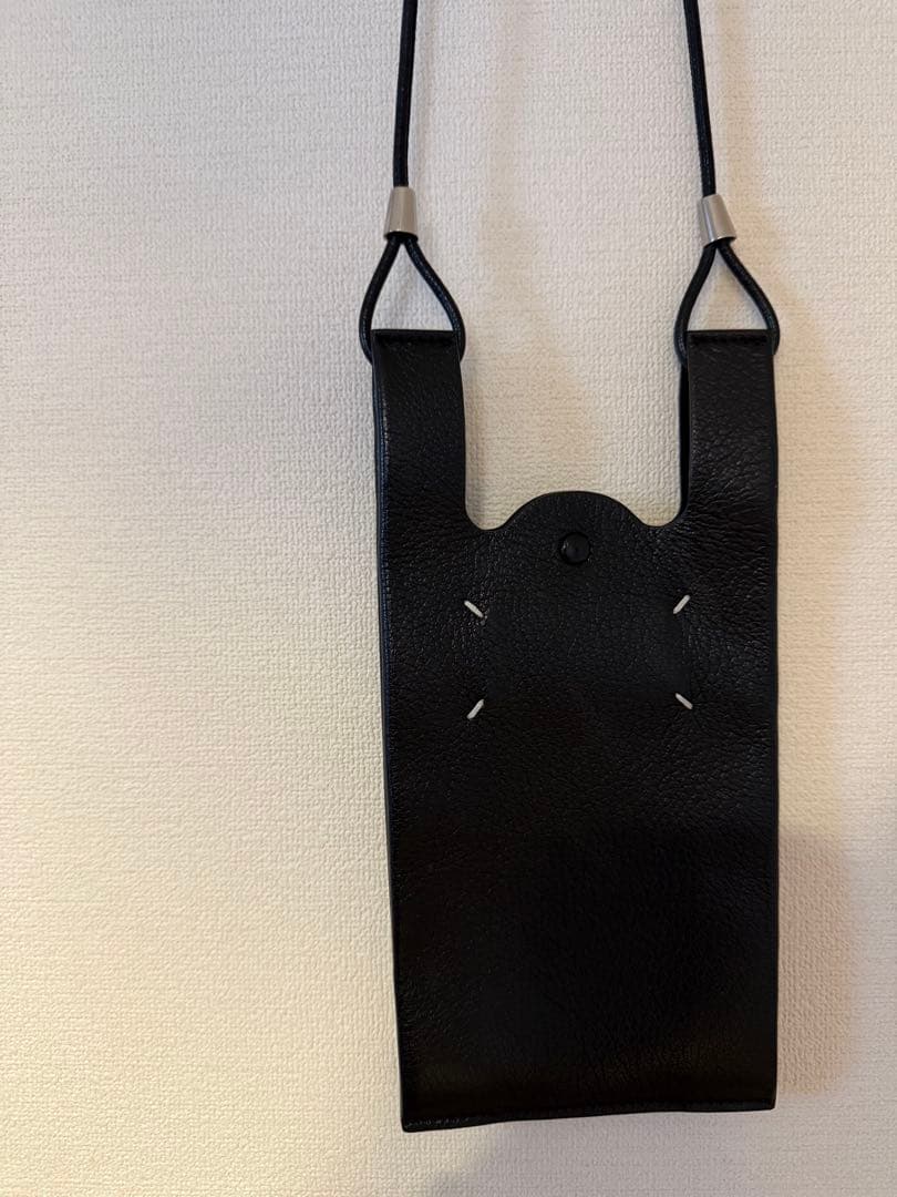 Maison Margiela NECK POUCH レザー ポーチ BK