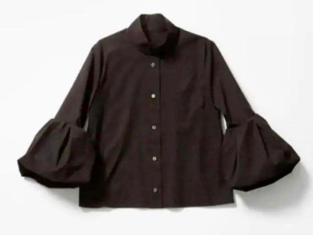 cccmalie シーマリー バルーンスリーブ長袖ブラウス 黒