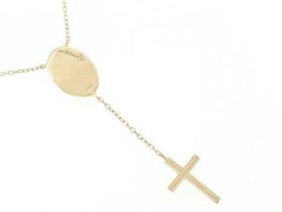 【廃盤希少】エナソルーナ K18YG 　スキニーマリアネックレス