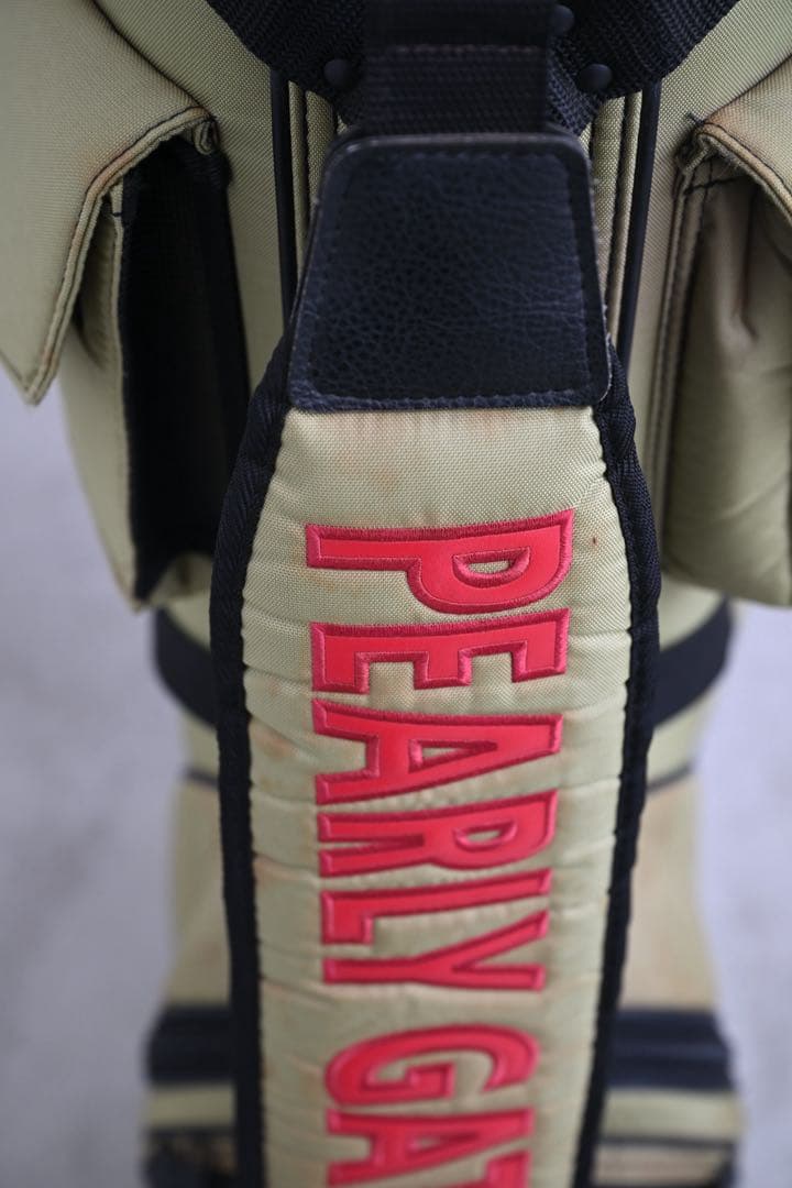 ‼️廃盤‼️パーリーゲイツ キャディバッグ ナイロン カーキ ‼️ヴィンテージ‼️