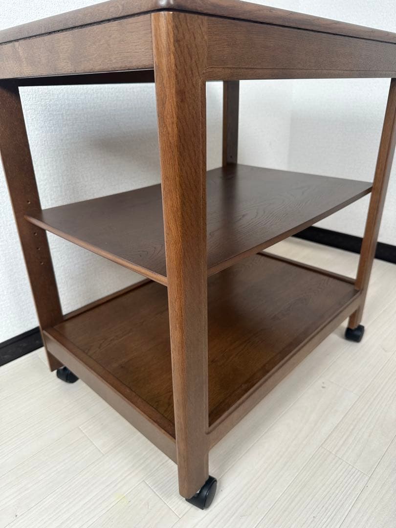 カリモク キッチンワゴン AS6116 ナチュラル シンプル キャスター※i4※