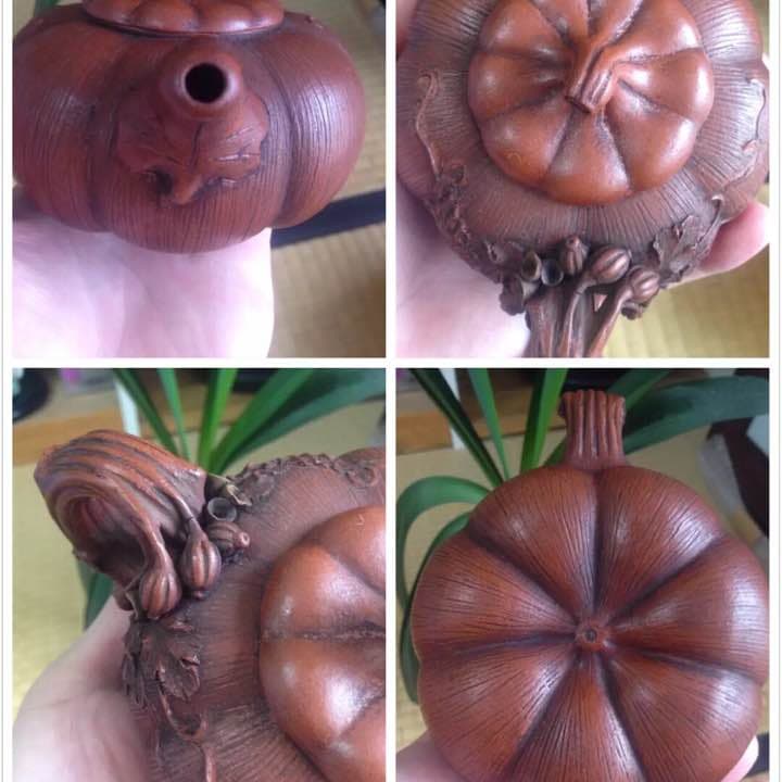 朱泥 急須 南瓜壷 唐物 茶道具