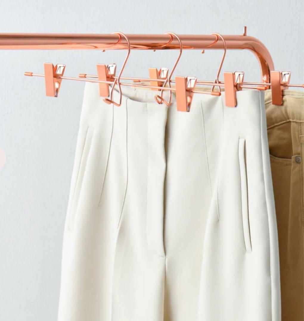 バラ売可　フランフラン ローズゴールド ピンクゴールド　クリップ付ハンガー35本