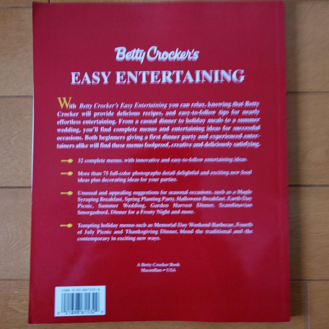 洋書 Betty Crocker Easy Entertaining