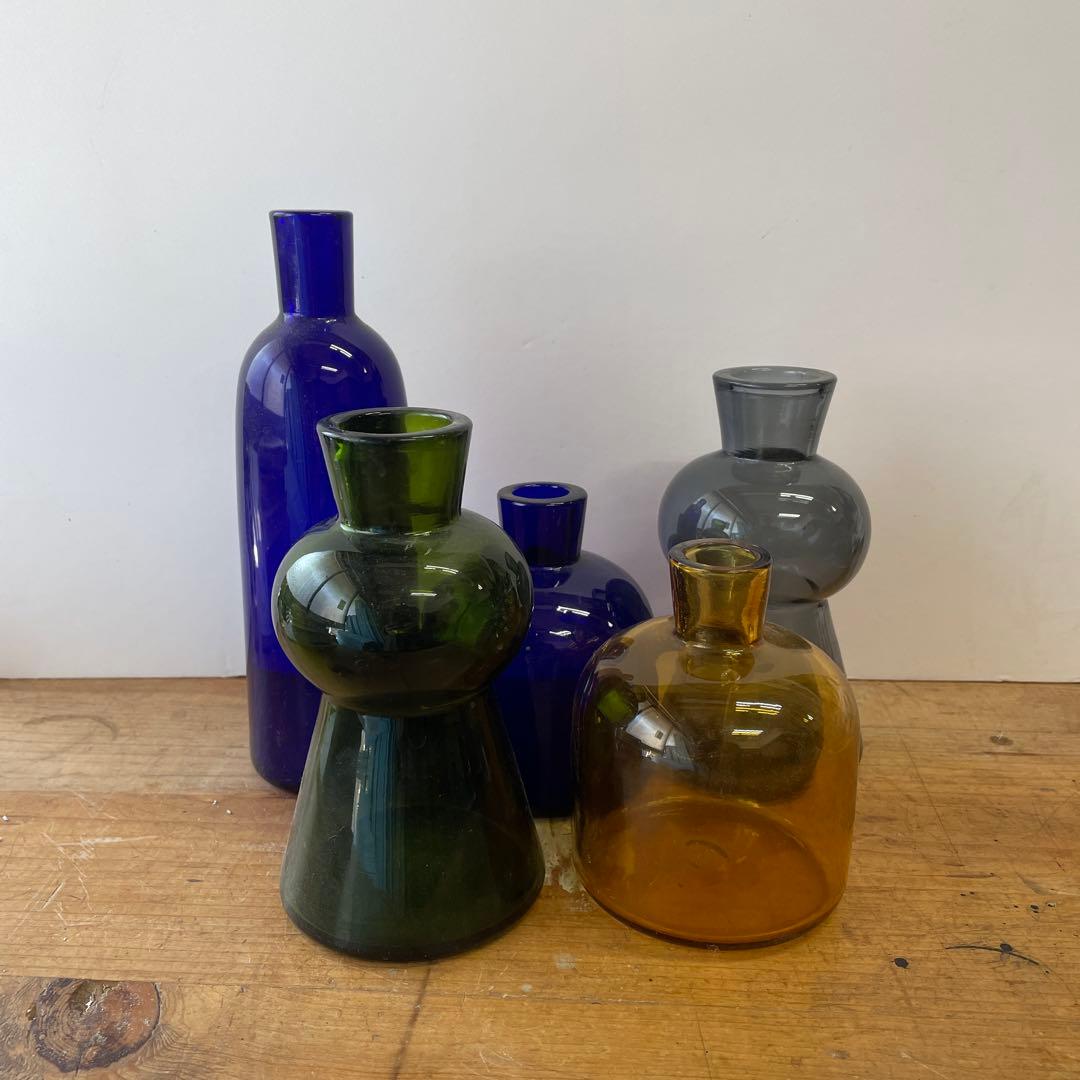 TOUMEI ガラス製フラワーベース 5個セット