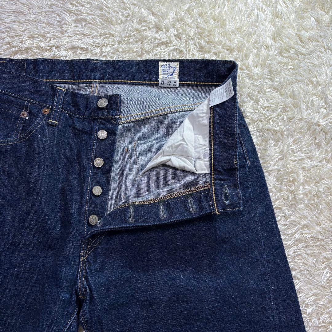オアスロウ105★インディゴ　L◎5ポケットストレートデニム★