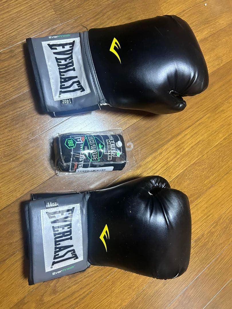 Everlast ボクシンググローブ + adidas ボクシングシューズ