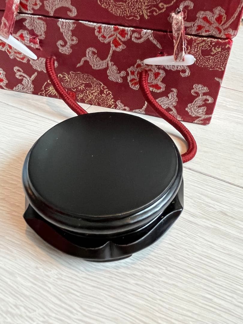 赤いひょうたん型漆器 水指　国賓礼品　中国美術