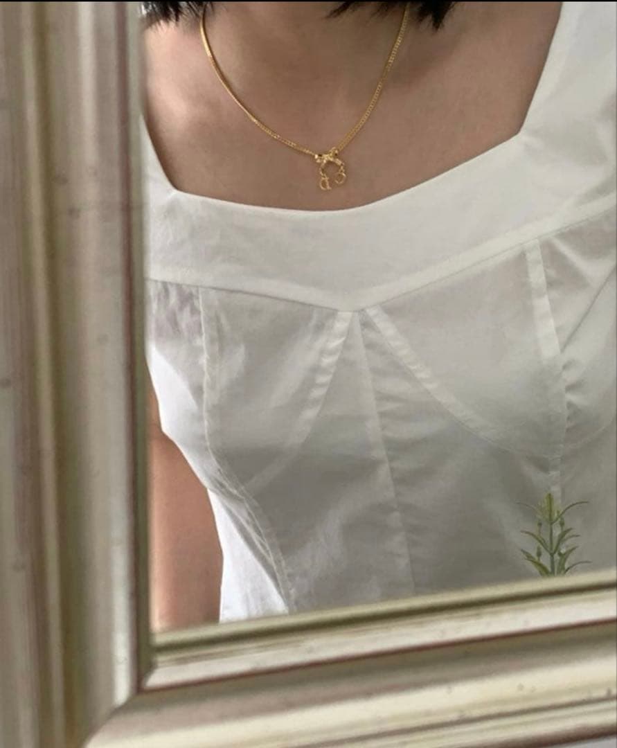 Dior クリスチャンディオールリボン ネックレス