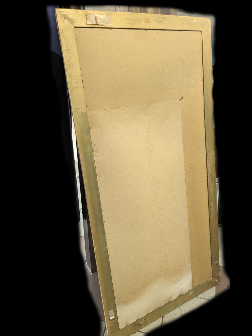 引取り限定 全身鏡 アンティーク調 ミラー 大型 ヴィンテージ ゴールド