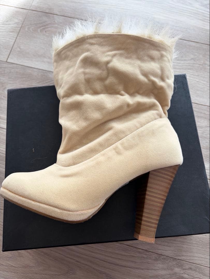 LIZ LISA リズリサ ファー付 ショートブーツ リボン　Lサイズ