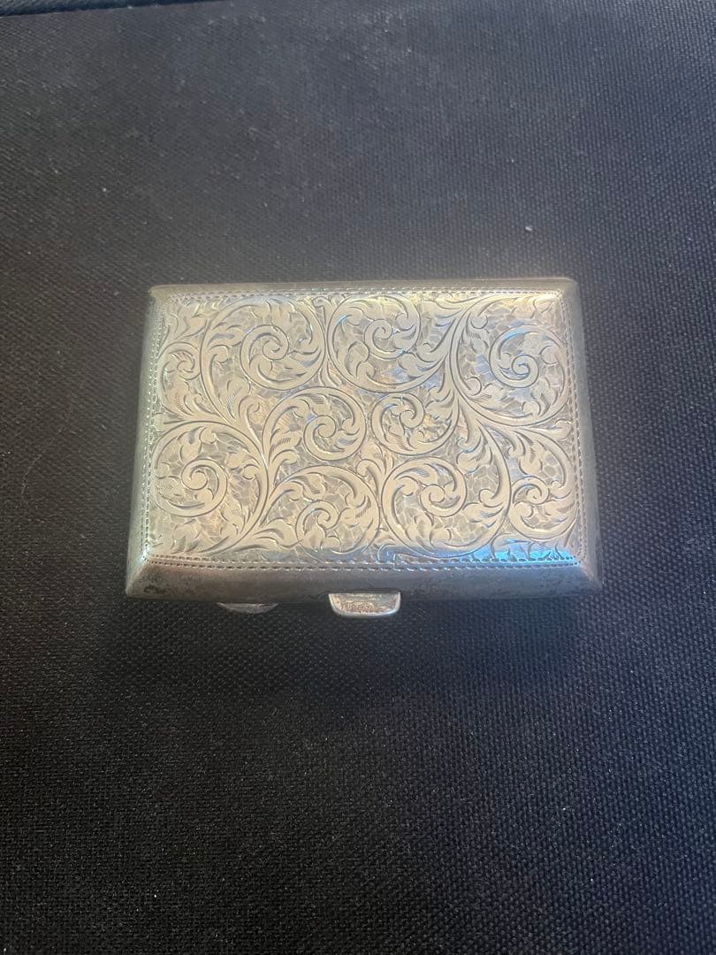 フランスアンティーク　銀無垢シガレットケース