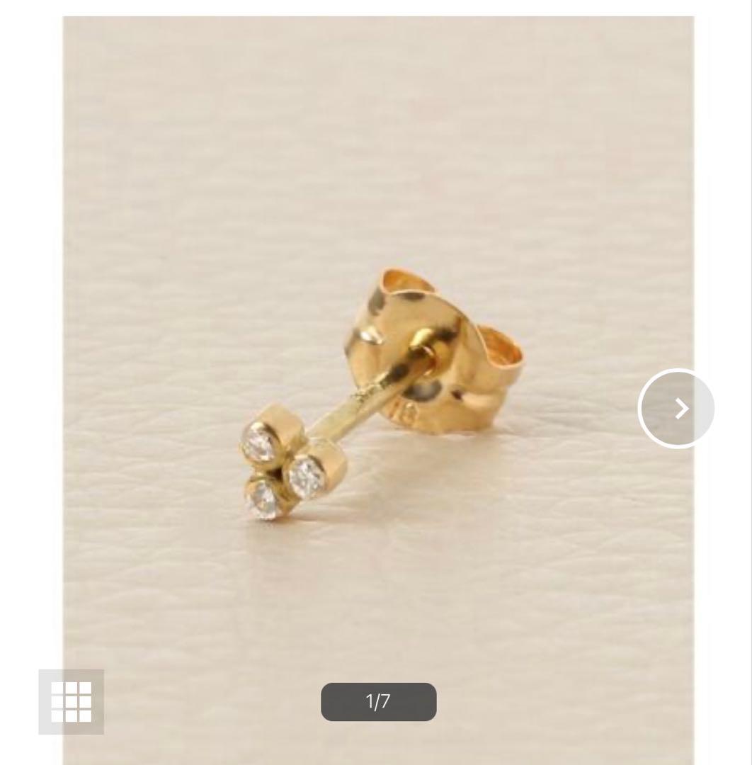 GIGI ジジ　IENA別注　Triangle diamond ピアス　片耳